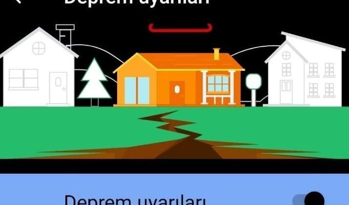 Android deprem uyarı sistemi,  deprem öncesinde bildirim gönderdi!